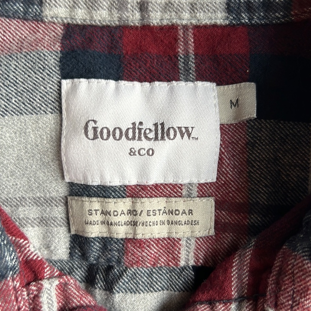 Men’s flannel, size Medium, EUC, by Goodfellow & Co. (Target brand) - Picture 2 of 2